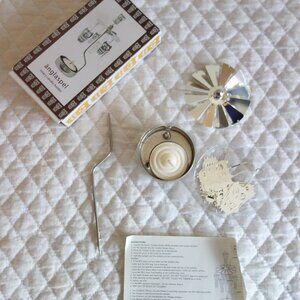 NIB ANGLASPEL Rotary Candle Holder Owl Pattern – by Pluto Produkter Sweden